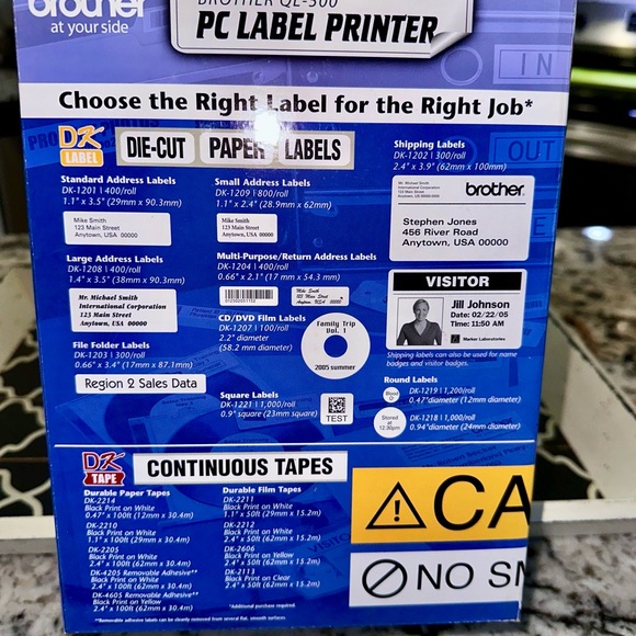 BROTHER QL-500
PC LABEL PRINTER - Picture 7 of 10